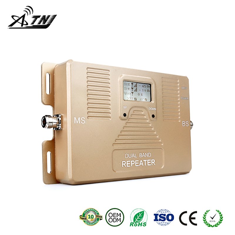 ATNJ new fashion dual band 1800/2100MHz mobile network signal booster